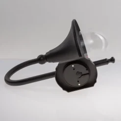 Lindby buitenwandlamp Daphne, zwart, metaal, E27