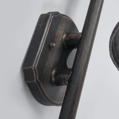 Lindby buitenwandlamp Daphne, antiek zwart, sensor, E27