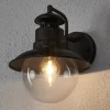 Lindby buitenwandlamp Eddie, roestkleurig, metaal, IP44, E27