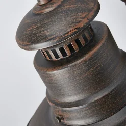 Lindby buitenwandlamp Eddie, roestkleurig, metaal, IP44, E27