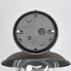 Lindby buitenwandlamp Eddie, roestkleurig, metaal, IP44, E27