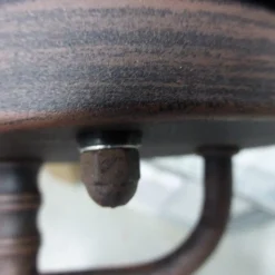 Lindby buitenwandlamp Eddie, roestkleurig, metaal, IP44, E27