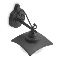 Lindby buitenwandlamp Elinda, hoogte 29 cm, antraciet, glas