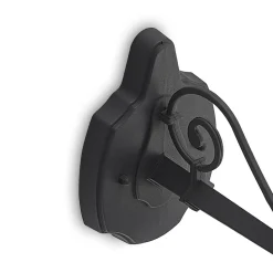 Lindby buitenwandlamp Elinda, hoogte 29 cm, antraciet, glas