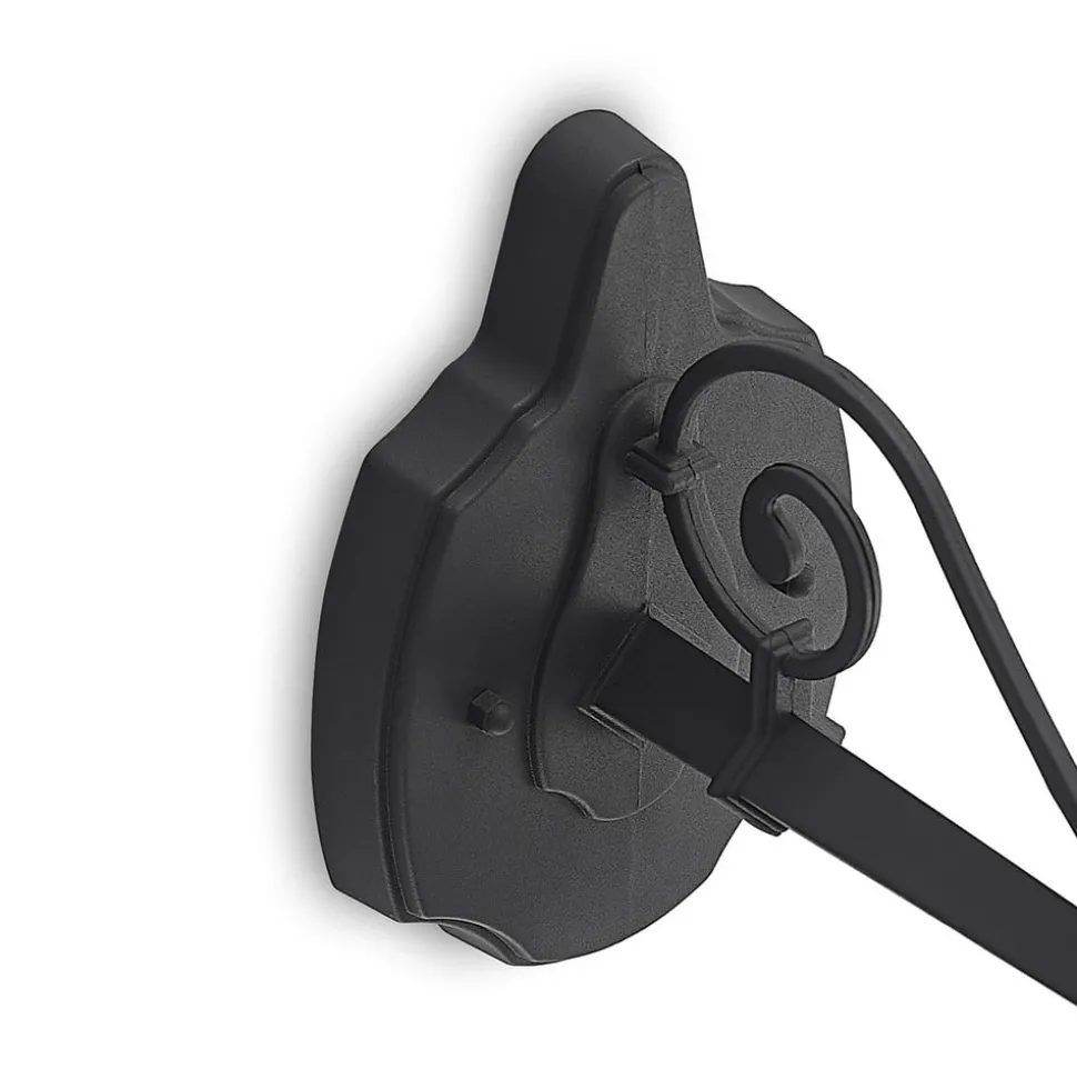 Lindby buitenwandlamp Elinda, hoogte 29 cm, antraciet, glas