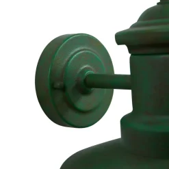 Lindby buitenwandlamp Eloretta, 22 cm, groen, glas, staal