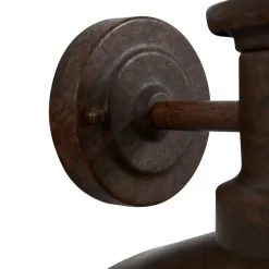 Lindby buitenwandlamp Eloretta, roest, staal, hoogte 31 cm