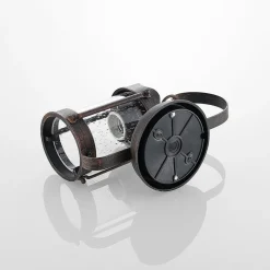 Lindby buitenwandlamp Farly, roestbruin, aluminium, 17cm