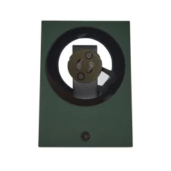 Lindby buitenwandlamp Fijona, donkergroen, aluminium, hoogte 15 cm