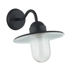 Lindby buitenwandlamp Filip, zwart, 30 cm, E27, IP44