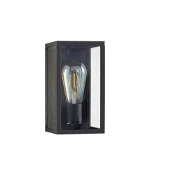 Lindby buitenwandlamp Filimon, antraciet, 22 cm, IP44, E27