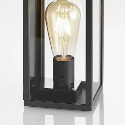 Lindby buitenwandlamp Filimon, antraciet, 22 cm, IP44, E27