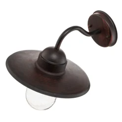 Lindby buitenwandlamp Filip, roestbruin, 30 cm, E27, IP44