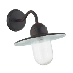 Lindby buitenwandlamp Filip, roestbruin, 30 cm, E27, IP44