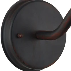 Lindby buitenwandlamp Filip, roestbruin, 30 cm, E27, IP44