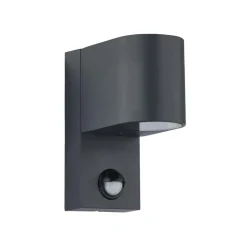 Lindby buitenwandlamp Gelso, aluminium, 15 cm, GU10, sensor