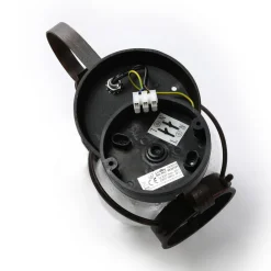 Lindby buitenwandlamp Gerlo, roestbruin, metaal, 26 cm, E27