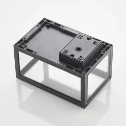 Lindby buitenwandlamp Giavanna, 28 cm, antraciet, IP44, E27