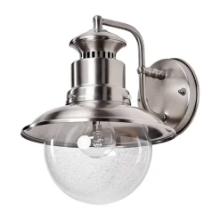 Lindby buitenwandlamp Gwendolyn, grijs, roestvrij staal, 26cm