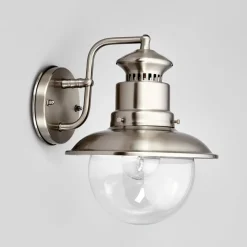 Lindby buitenwandlamp Gwendolyn, grijs, roestvrij staal, 26cm