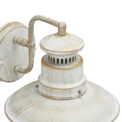 Lindby buitenwandlamp Gwendolyn, wit antiek, metaal, 26cm