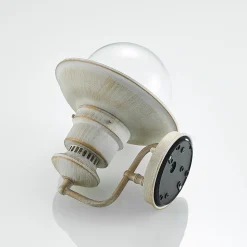 Lindby buitenwandlamp Gwendolyn, wit antiek, metaal, 26cm