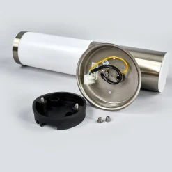 Lindby buitenwandlamp Kristof, roestvrij staal, 33 cm hoog, E27