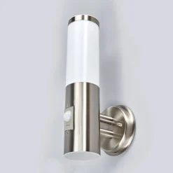 Lindby buitenwandlamp Kristof, bewegingsmelder, 33 cm, E27