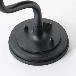 Lindby buitenwandlamp Kyan, hoogte 40 cm, zwart, IP44, E27