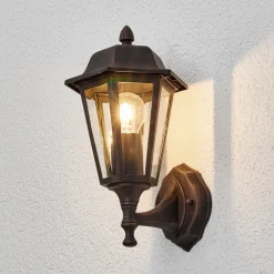 Lindby buitenwandlamp Lamina, fitting, lantaarn, E27