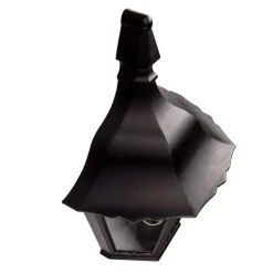 Lindby buitenwandlamp Lieva, hoogte 44 cm, zwart, glas