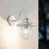 Lindby buitenwandlamp Naleta, gegalvaniseerd zilver, staal
