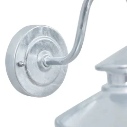 Lindby buitenwandlamp Naleta, gegalvaniseerd zilver, staal
