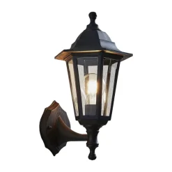 Lindby buitenwandlamp Nane, lantaarn, zeewaterbestendig, E27