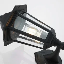 Lindby buitenwandlamp Nane, lantaarn, zeewaterbestendig, E27