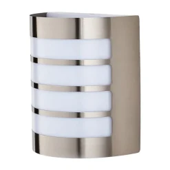 Lindby buitenwandlamp Noyan, 20 cm, roestvrij staal, IP44, E27