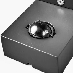 Lindby buitenwandlamp Palina, sensor, IP44, antraciet