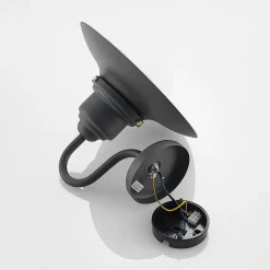 Lindby buitenwandlamp Roisin, antraciet, metaal, 31 cm