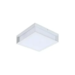 Lindby buitenwandlamp Sivana, wit, aluminium, 26 cm x 26 cm