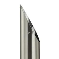 Lindby buitenwandlamp Statius, grijs, roestvrij staal, sensor