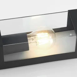 Lindby buitenwandlamp Tilian, sensor, hoogte 25 cm, antraciet