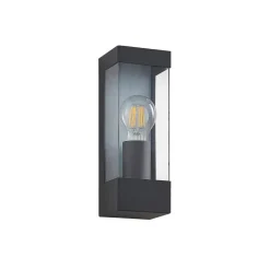 Lindby buitenwandlamp Tilian, hoogte 25 cm, antraciet, staal