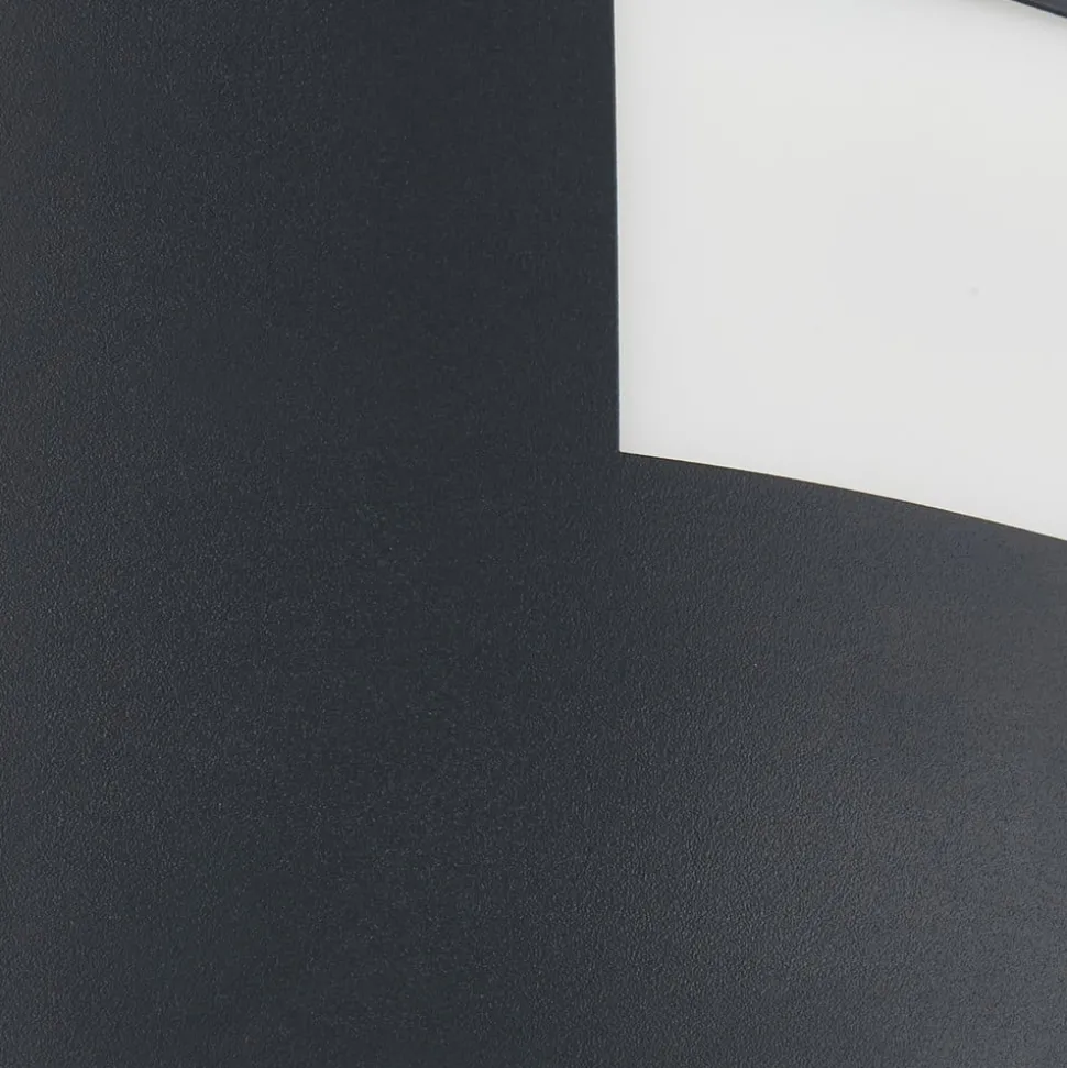 Lindby buitenwandlamp Vimal, sensor, E27, 26 cm, aluminium