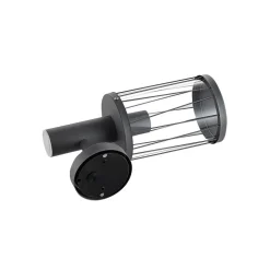 Lindby buitenwandlamp Yonan, hoogte 34 cm, antraciet, sensor