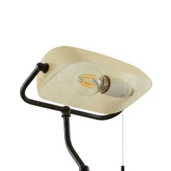 Lindby bureaulamp Profina, 39 cm, roestbruin, staal