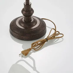 Lindby bureaulamp Profina, 39 cm, roestbruin, staal