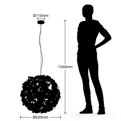 Lindby Caliya hanglamp, 9-lamps