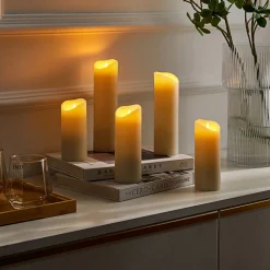 Lindby Candora LED kaars 5 per set afstandsbed.