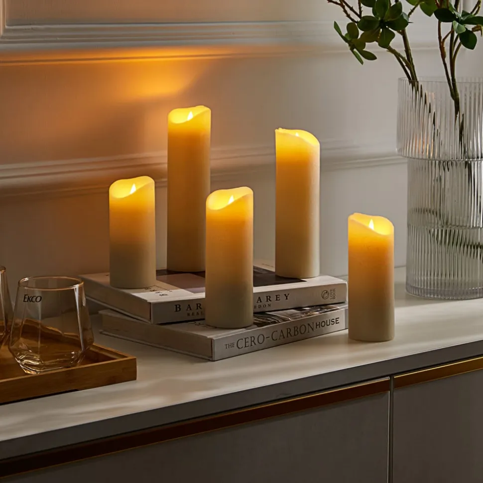 Lindby Candora LED kaars 5 per set afstandsbed.