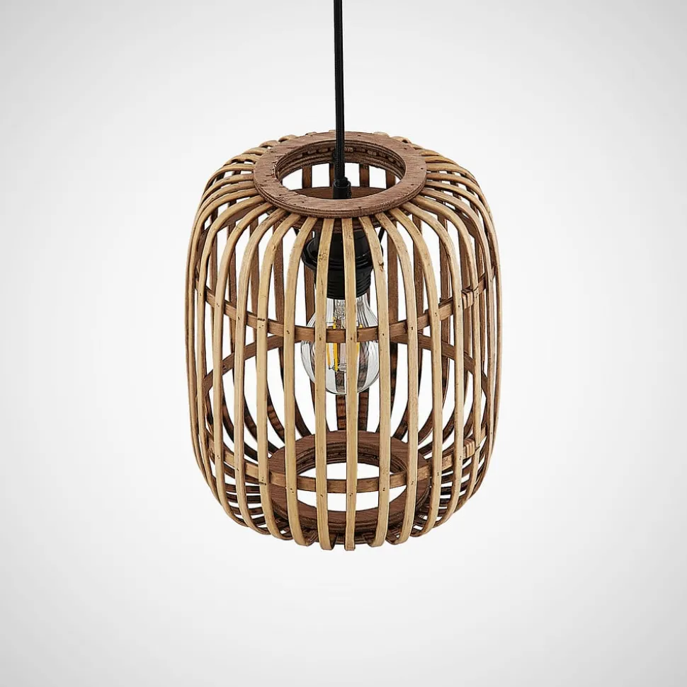 Lindby Canyana hanglamp, naturel, rotan, Ø 22 cm